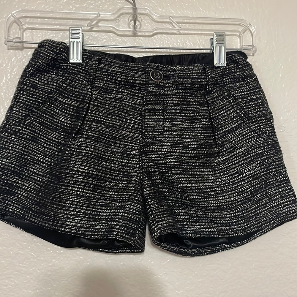 Black and White Dress shorts